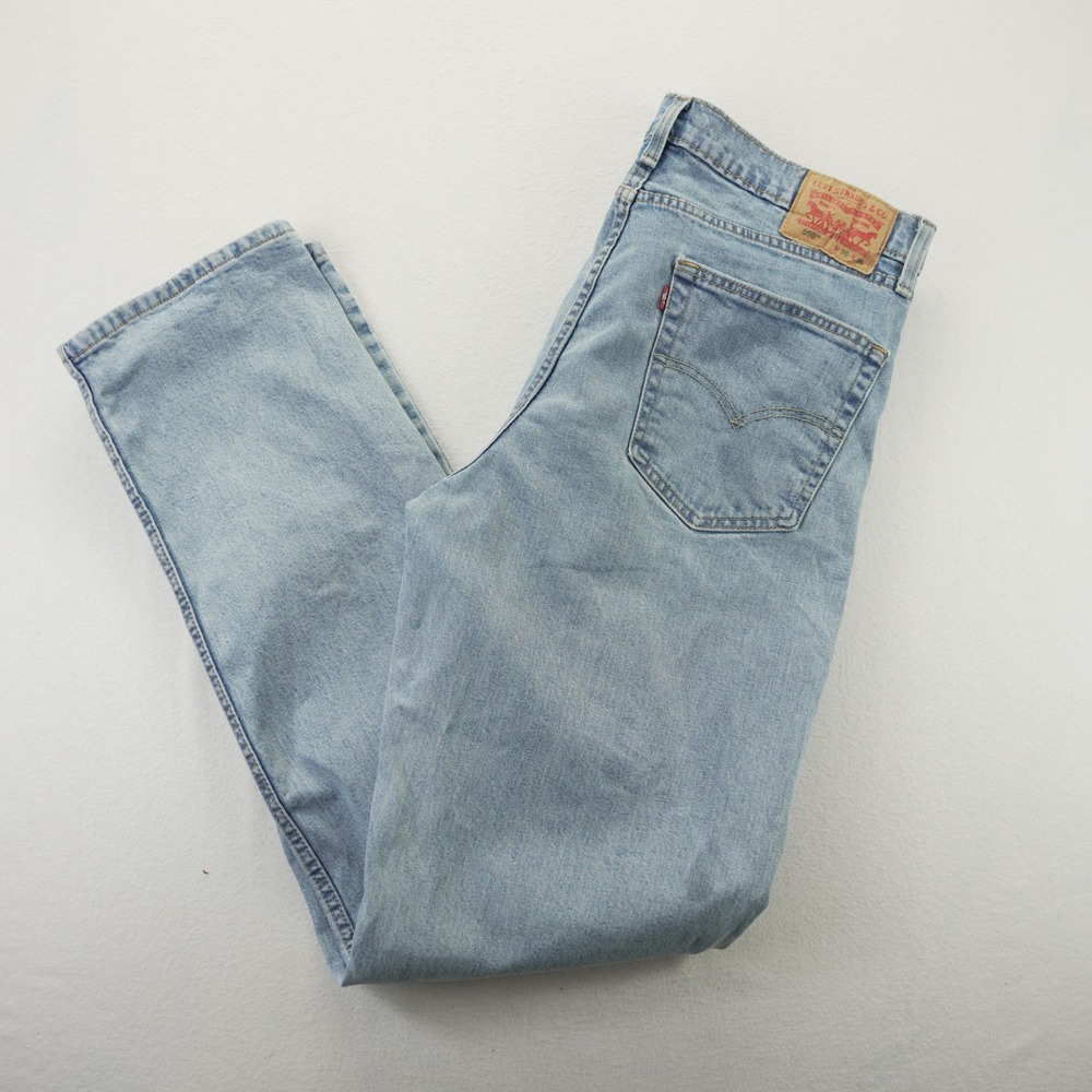 Levis 550 Relaxed Fit Tapered Leg Light Wash‎ Denim Jeans Mens 36x36